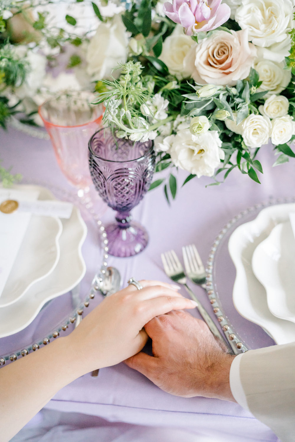 Rings Bands Lilac Peach Wedding Ideas Rosetta Li Weddings