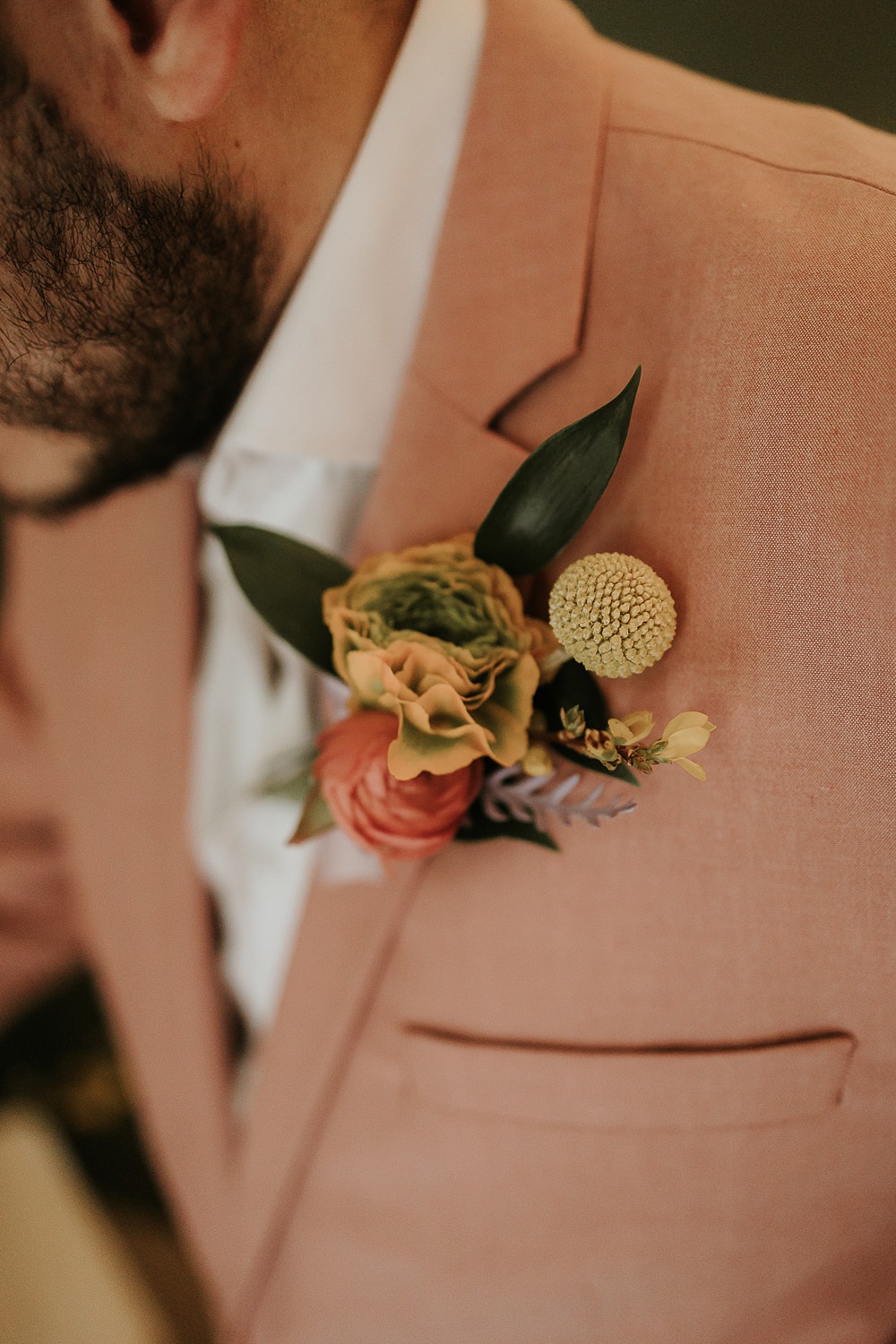 Groom Buttonhole Flowers Modern Springtime Wedding Ideas Sophie Ruck Photography