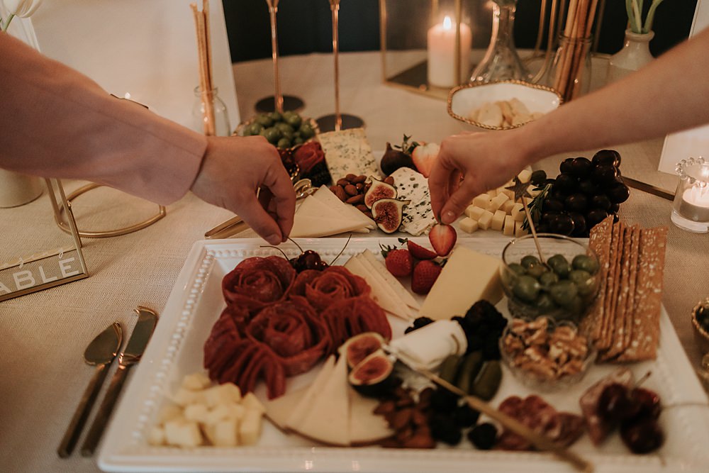 Grazing Board Platter Food Table Modern Springtime Wedding Ideas Sophie Ruck Photography