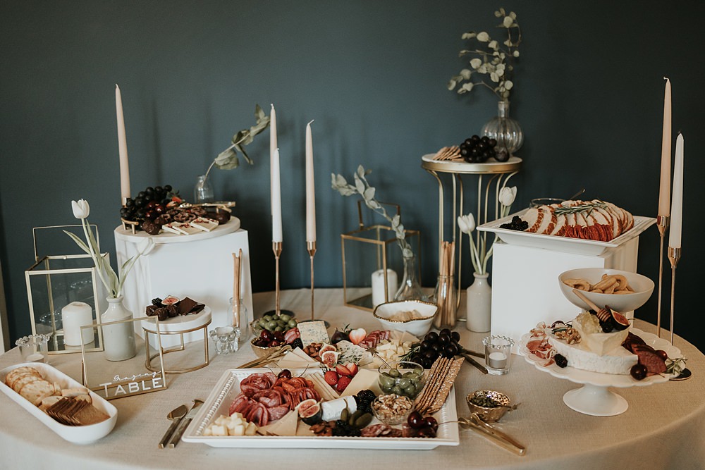 Grazing Board Platter Food Table Modern Springtime Wedding Ideas Sophie Ruck Photography