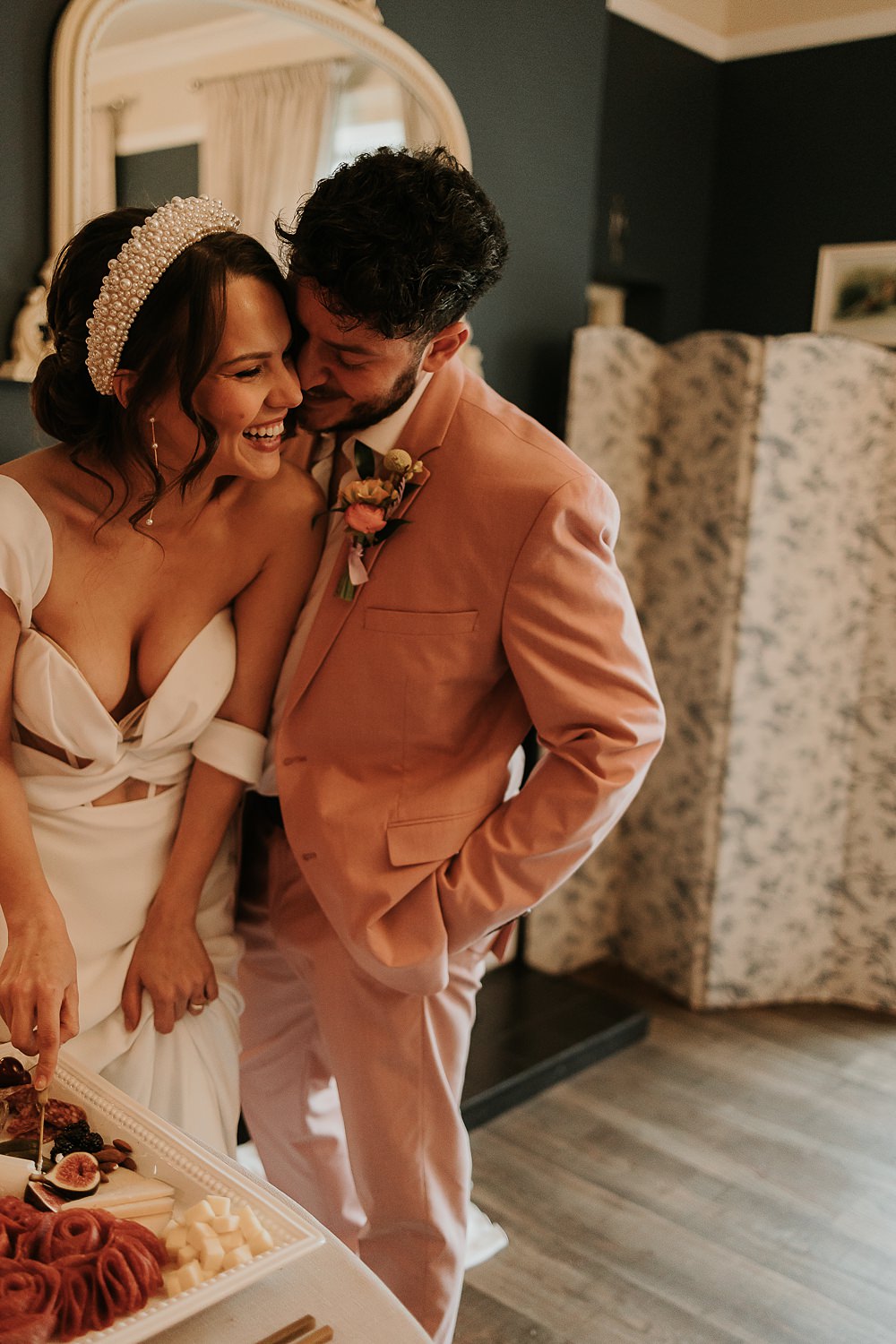 Grazing Board Platter Food Table Modern Springtime Wedding Ideas Sophie Ruck Photography
