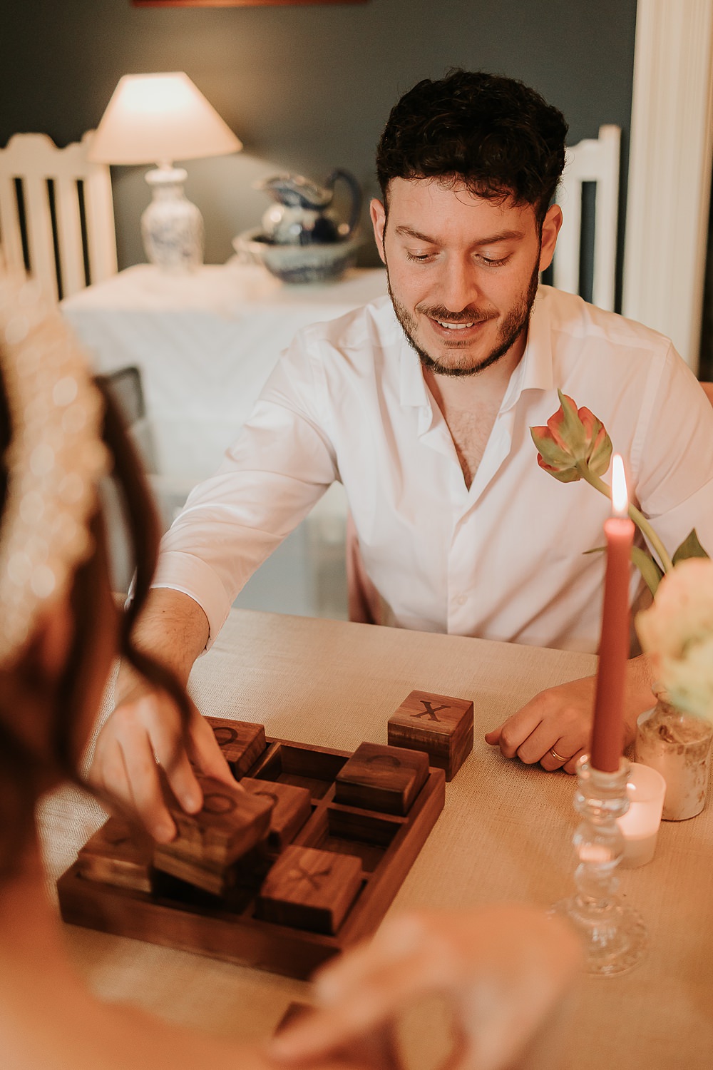 Board Game Table Modern Springtime Wedding Ideas Sophie Ruck Photography