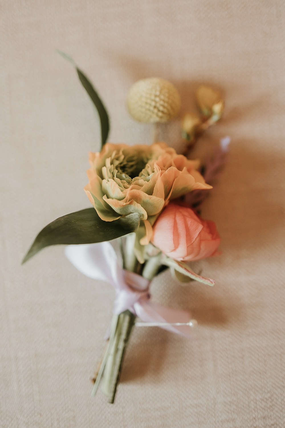 Groom Buttonhole Flowers Modern Springtime Wedding Ideas Sophie Ruck Photography