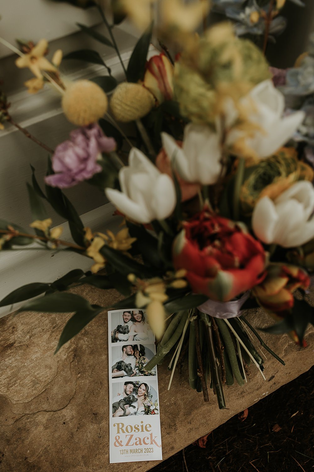 Photo Booth Print Photo Modern Springtime Wedding Ideas Sophie Ruck Photography