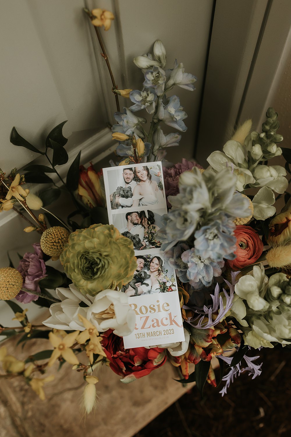 Photo Booth Print Photo Modern Springtime Wedding Ideas Sophie Ruck Photography