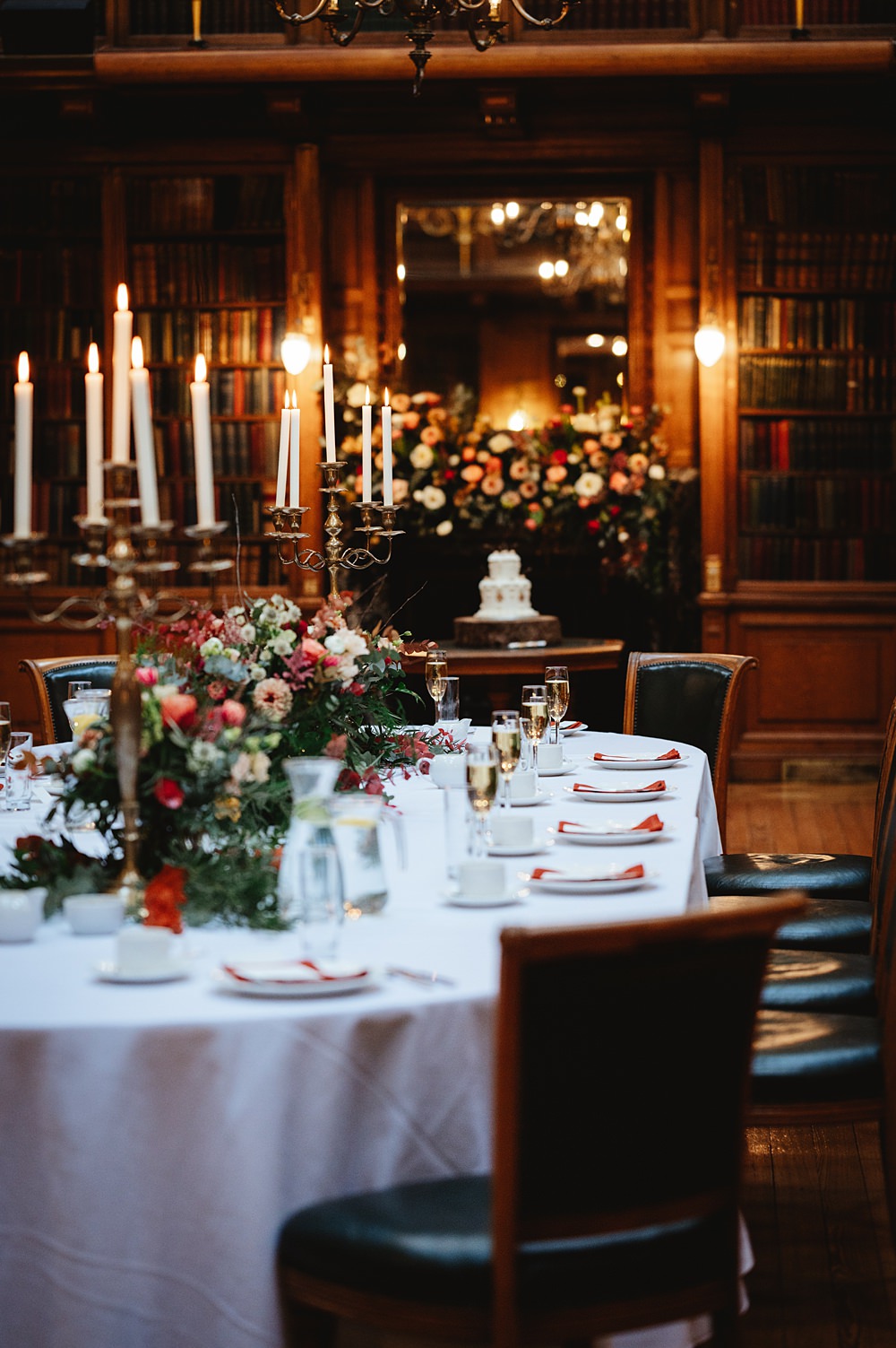 Table Decor Candelabra New Library Wedding Boda Photography