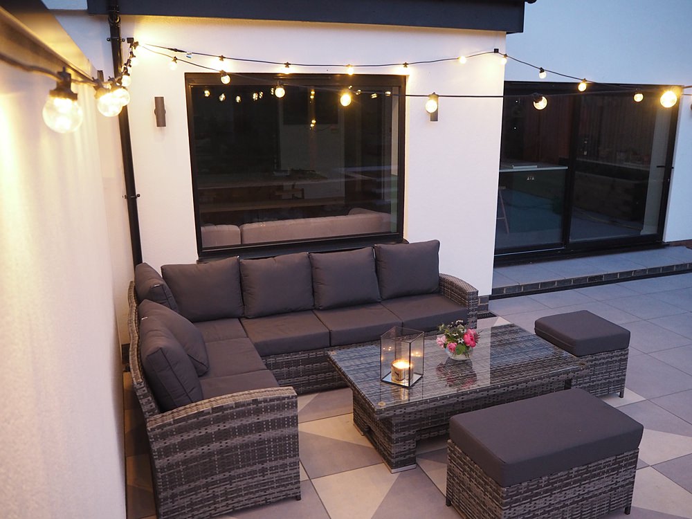 Patio Garden Seating Area UK Renovation Before After