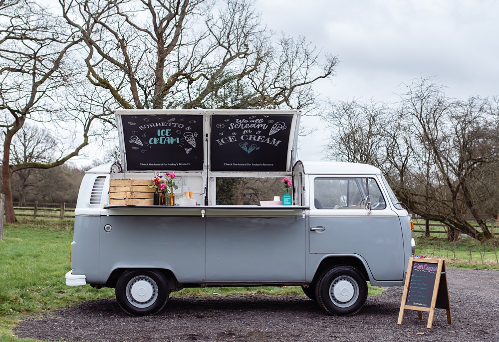 Somersbury Barn Wedding Prime Photography Ice Cream Truck