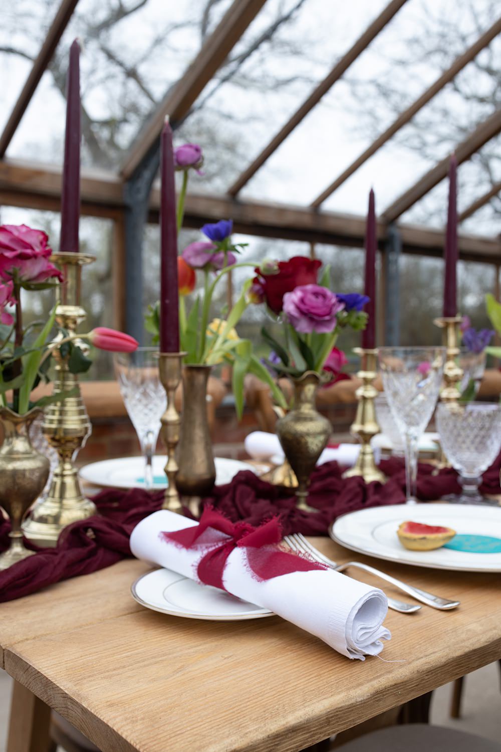Somersbury Barn Wedding Tyler Rook Photography Napkin Ribbon