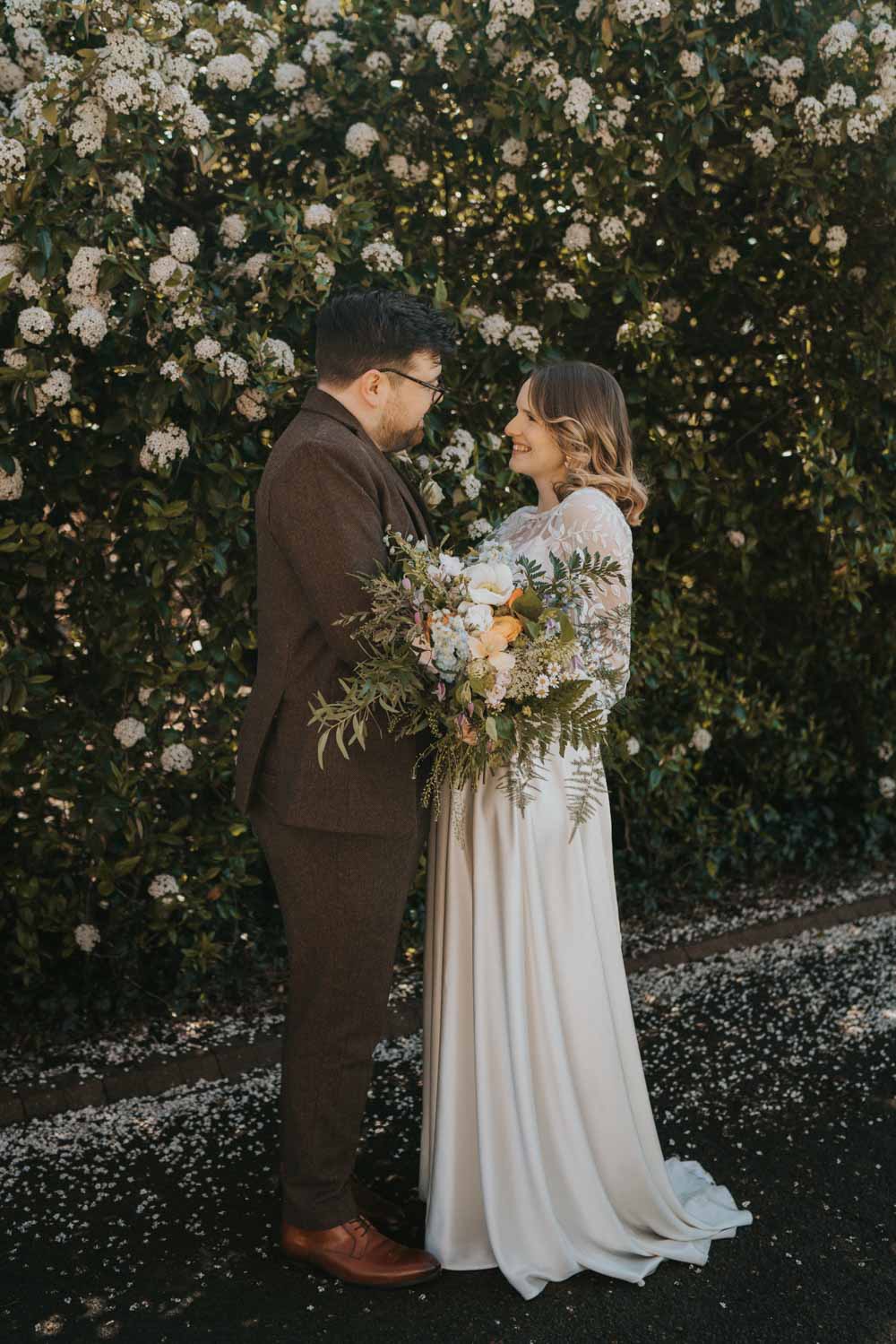 Spring 70s Green Wedding Grace Elizabeth