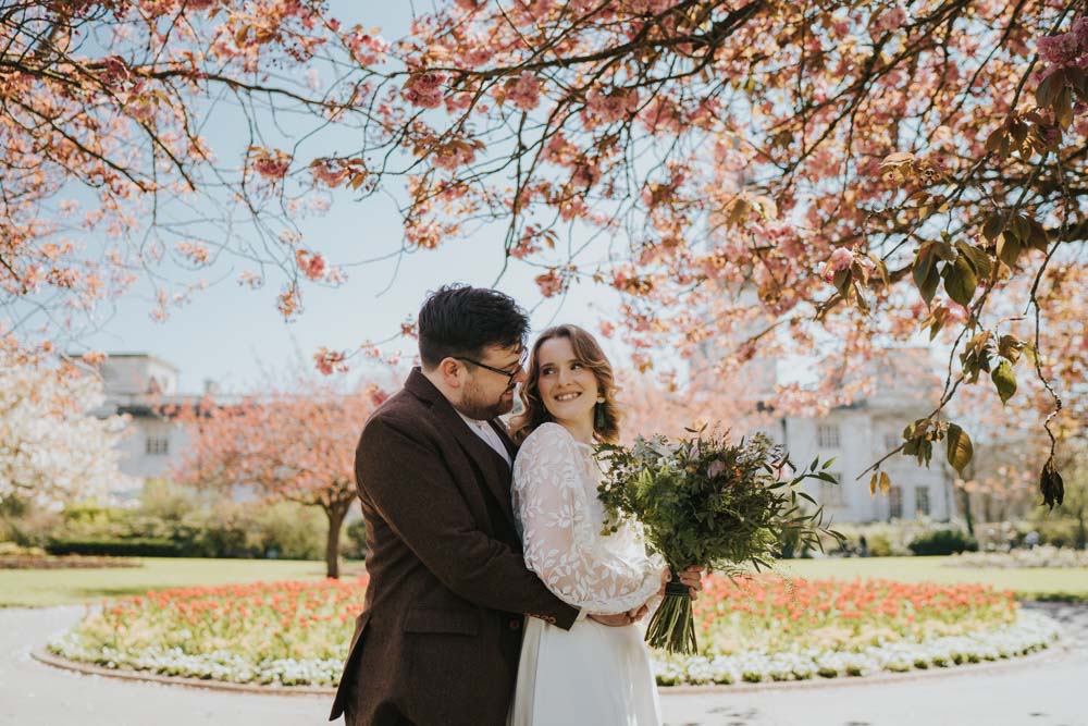 Spring 70s Green Wedding Grace Elizabeth