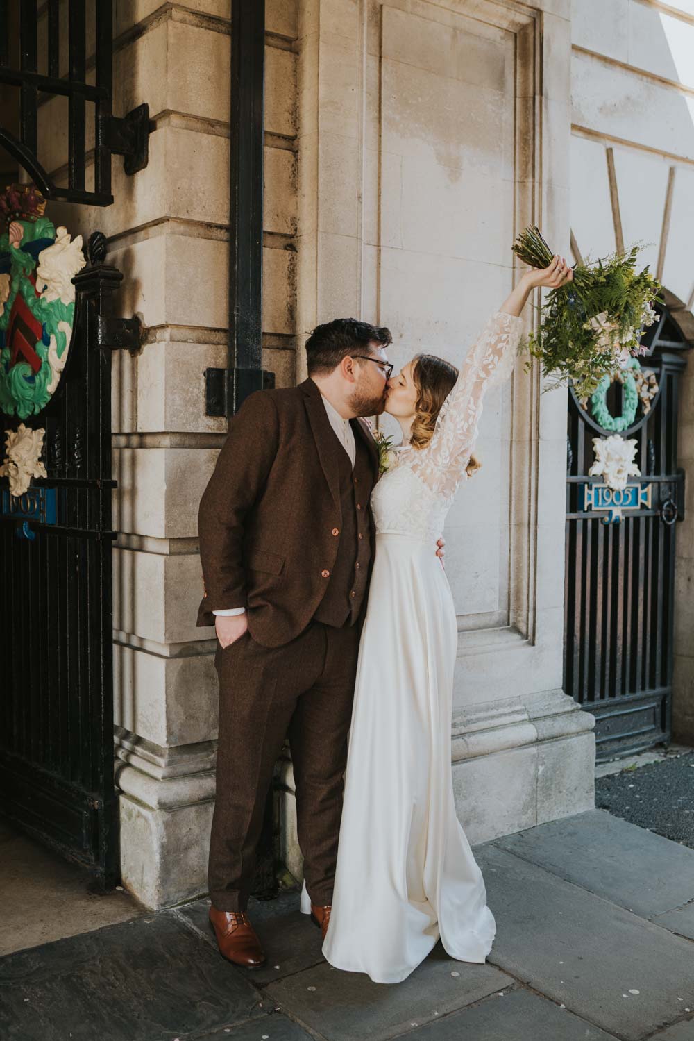 Spring 70s Green Wedding Grace Elizabeth