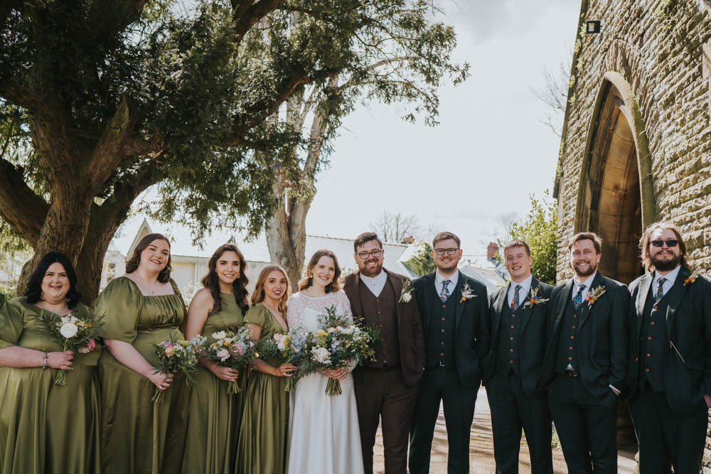 Spring 70s Green Wedding Grace Elizabeth
