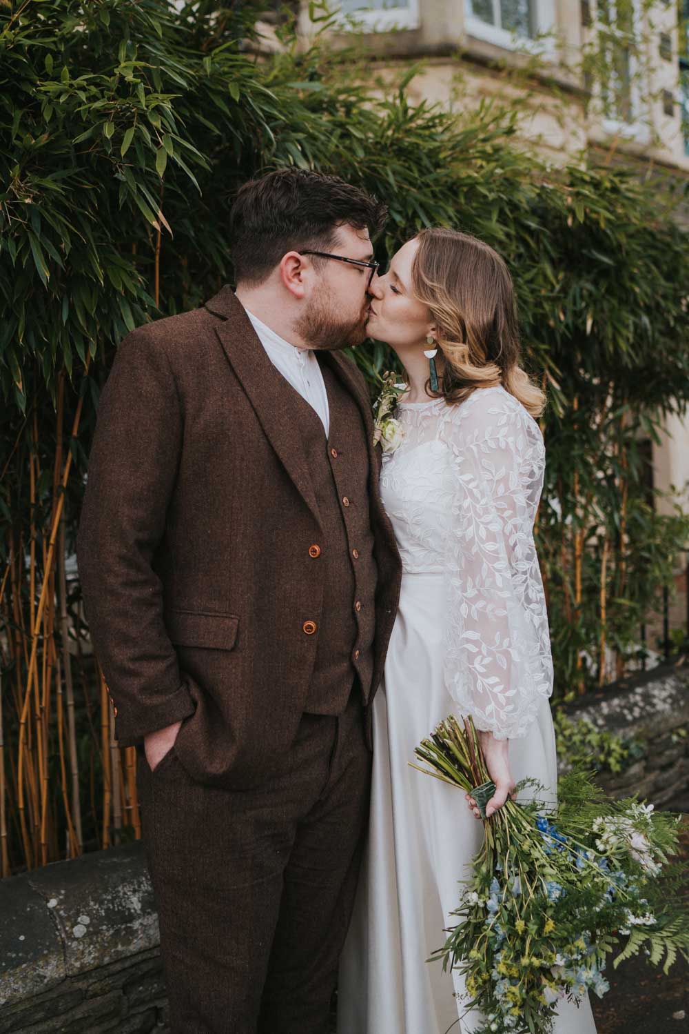 Spring 70s Green Wedding Grace Elizabeth