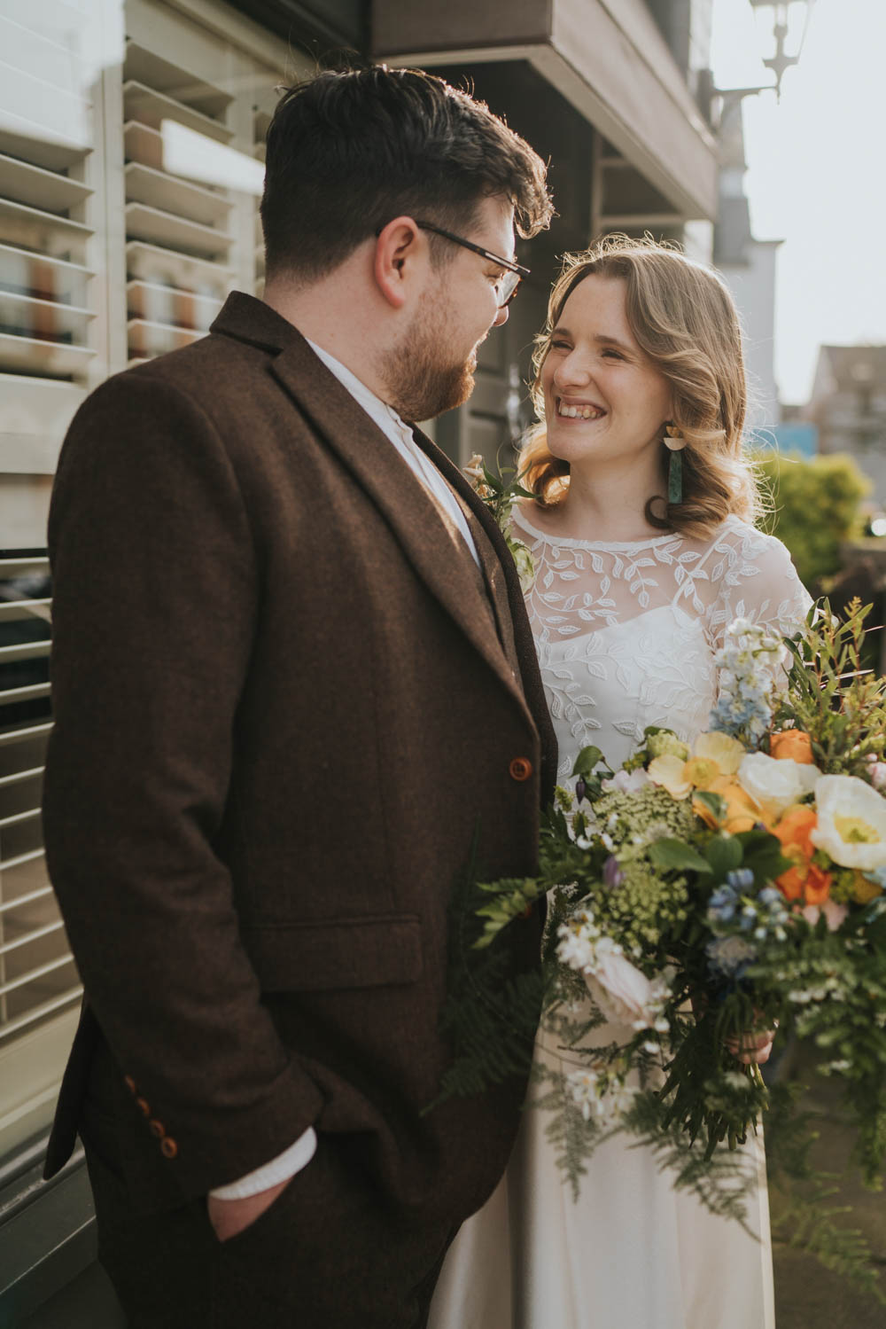 Spring 70s Green Wedding Grace Elizabeth