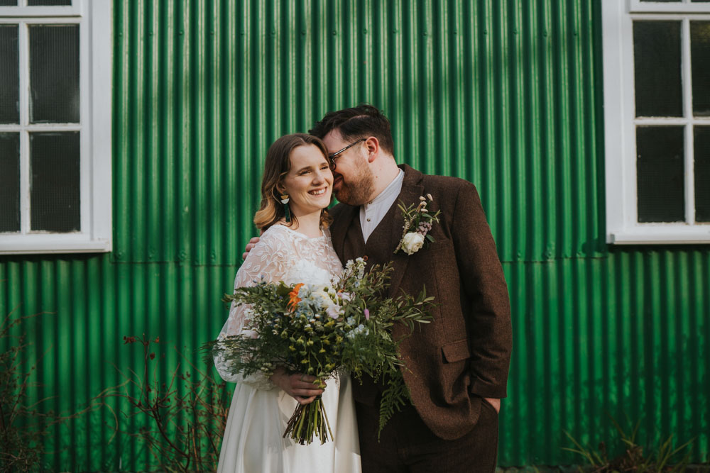 Spring 70s Green Wedding Grace Elizabeth