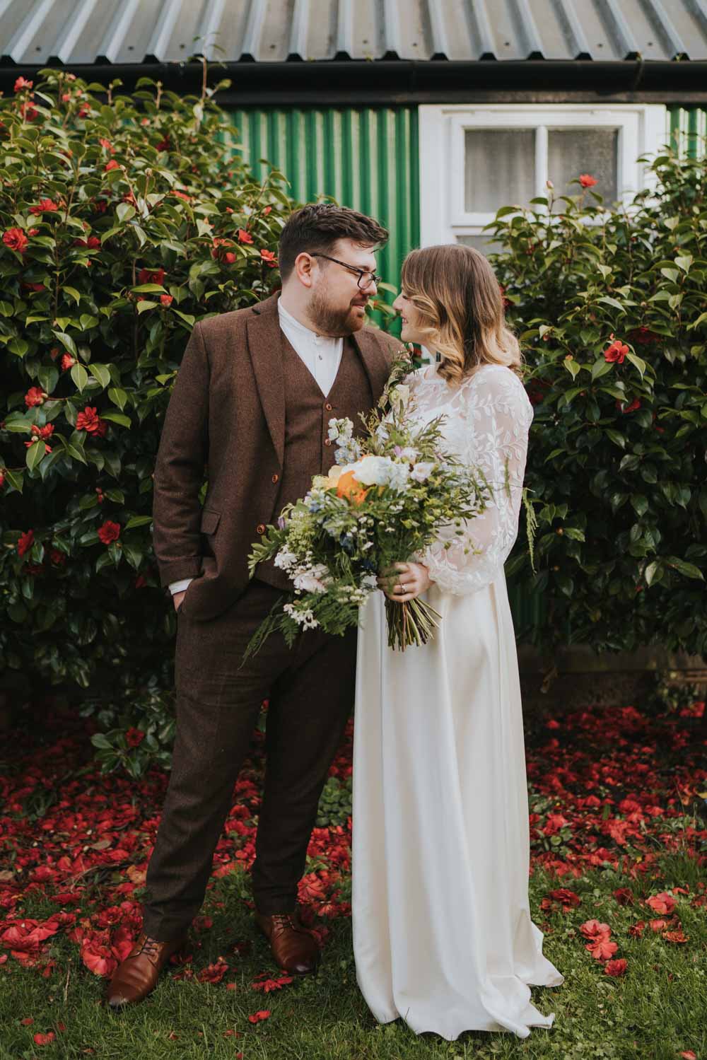 Spring 70s Green Wedding Grace Elizabeth