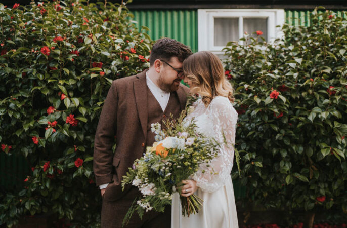 Spring 70s Green Wedding Grace Elizabeth