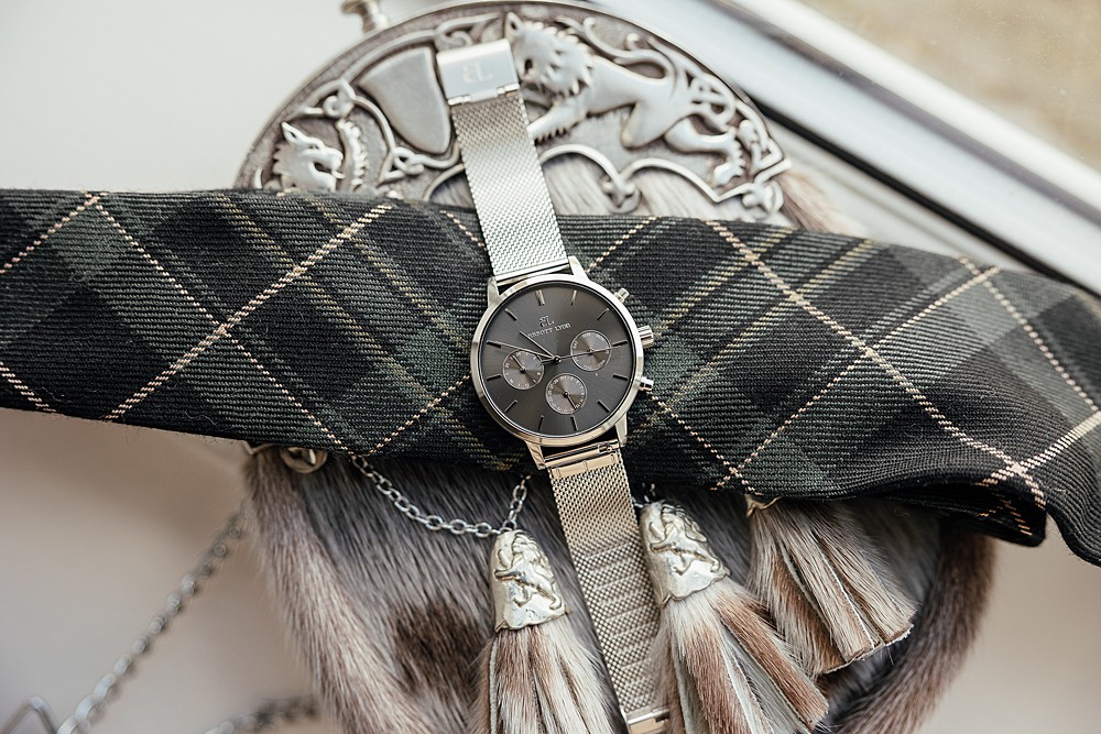 Groom Accessory Watch St Andrews Barn Wedding Joy Story Photography