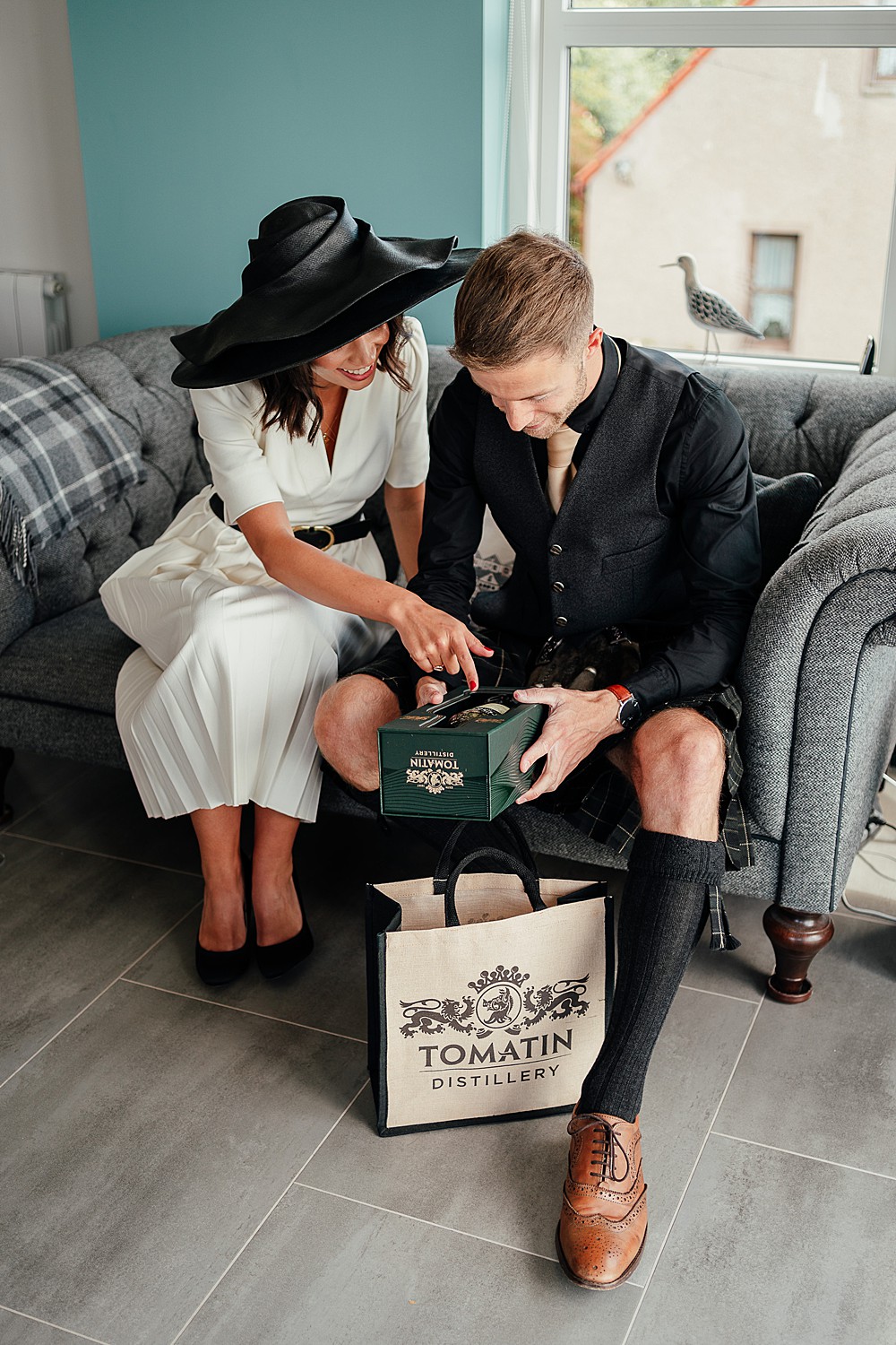 Groom Gift Present Mother St Andrews Barn Wedding Joy Story Photography