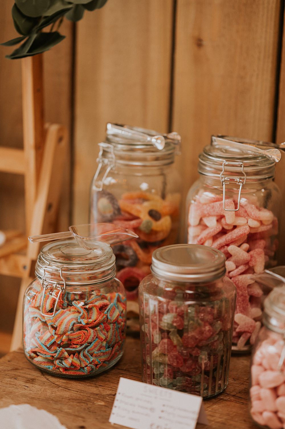 Sweet Table Jars Stennack Farm Wedding Hannah Barnes Photography
