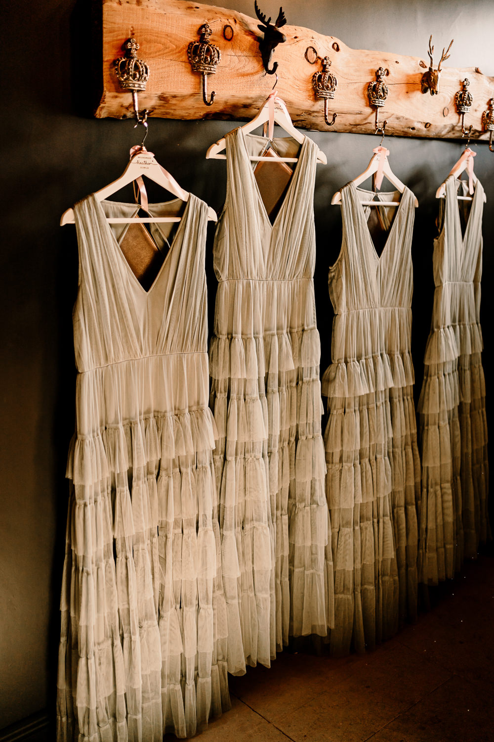 Sage Green Bridesmaid Dresses Stylish Yorkshire Barn Wedding Hayley Baxter Photography