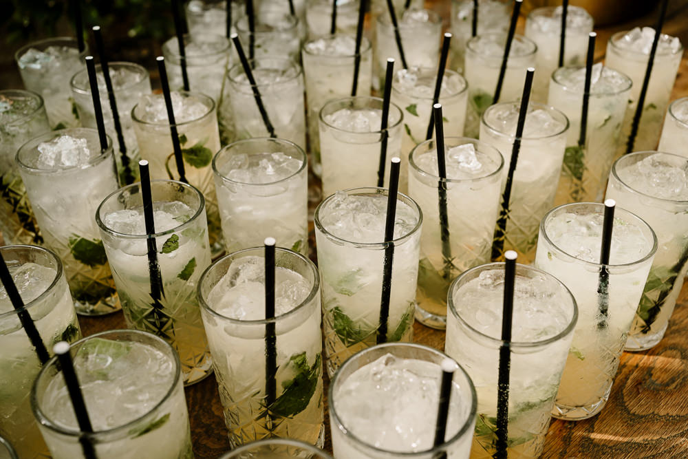 Cocktails Drinks Stylish Yorkshire Barn Wedding Hayley Baxter Photography