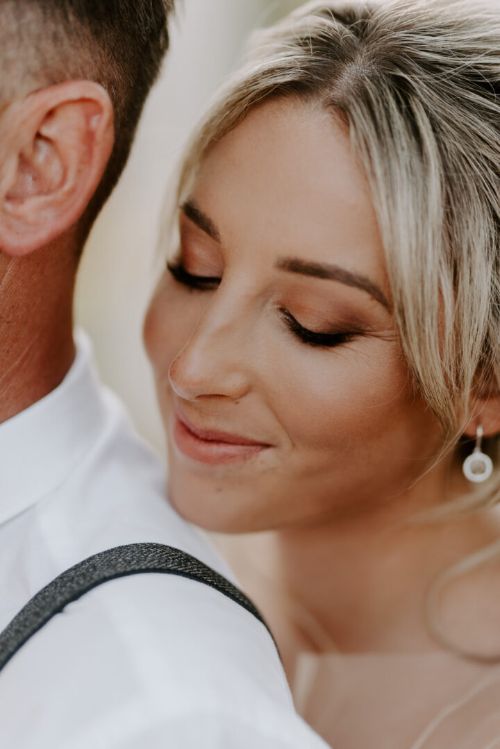Wedding Makeup Copper Smokey Eye Look Laura Williams Photography