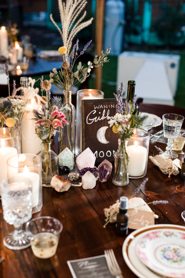 Wedding Table Decor Crystals Limelight Entertainment