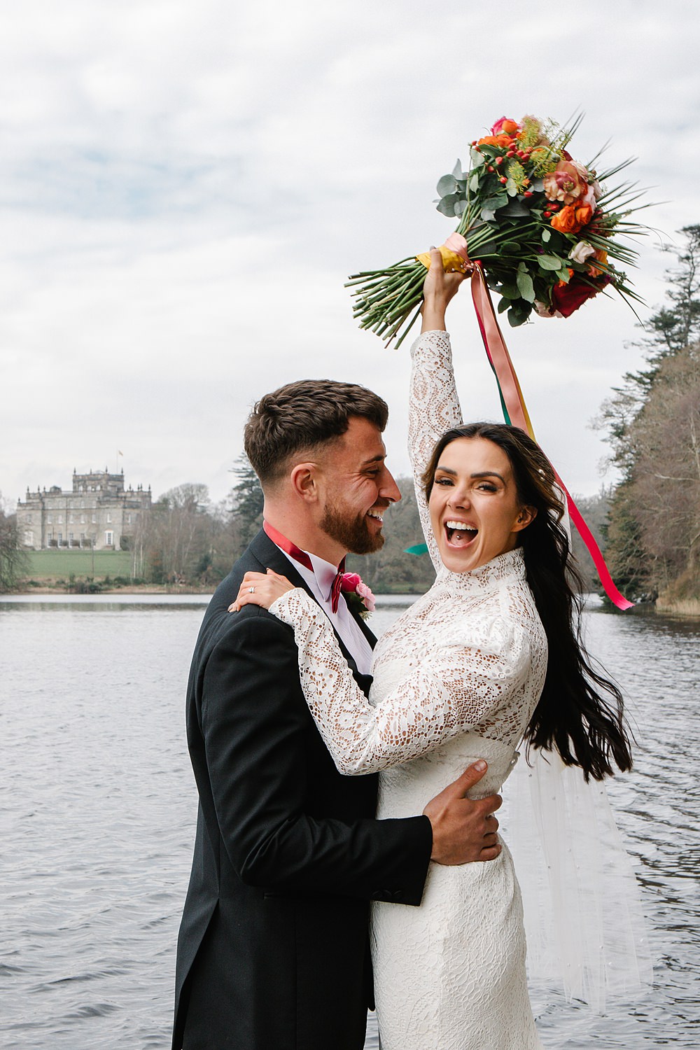 Bouquet Flowers Bride Bridal Ribbons Colourful Colour Clash Wedding Ideas Victoria Sponge Photography
