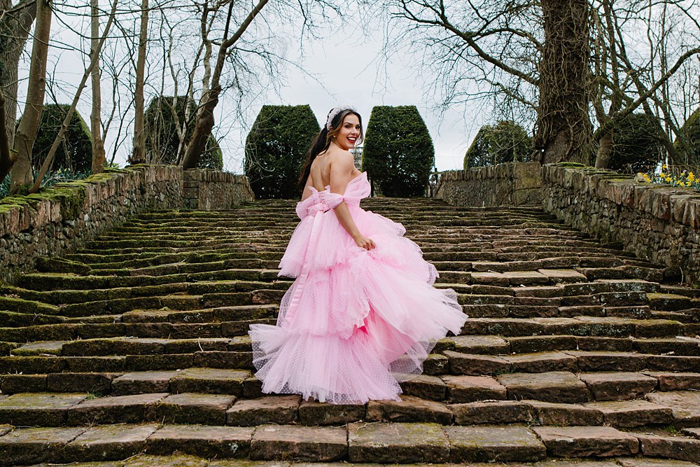 Pink Ruffle Dress Bride Colour Clash Wedding Ideas Victoria Sponge Photography