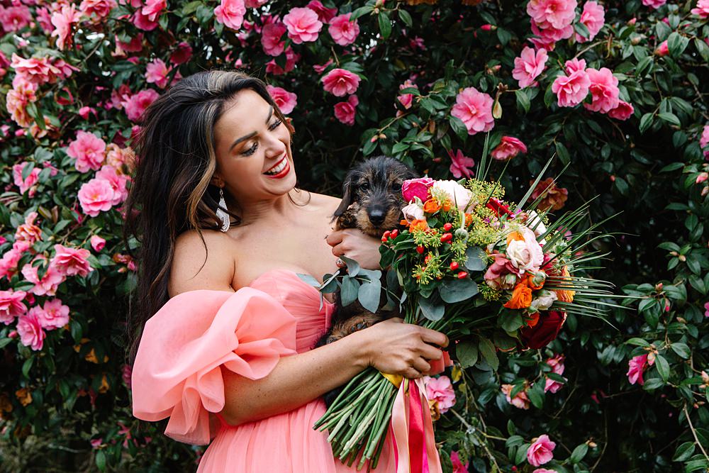 Bouquet Flowers Bride Bridal Ribbons Colourful Colour Clash Wedding Ideas Victoria Sponge Photography