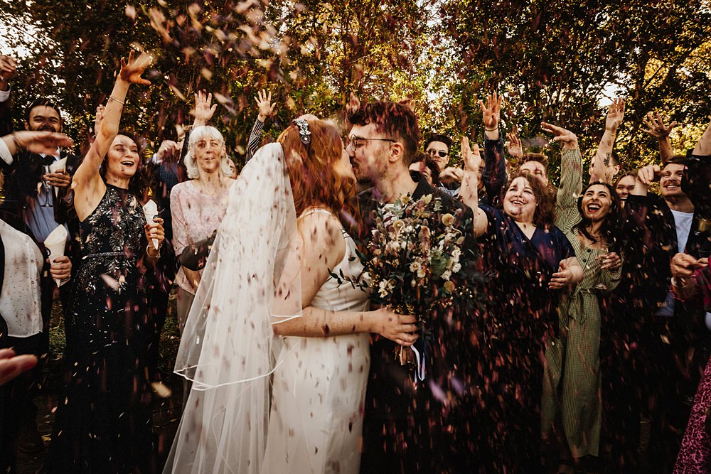 Crimple Garden Centre Wedding Andre Wheeley Photography Confetti Throw
