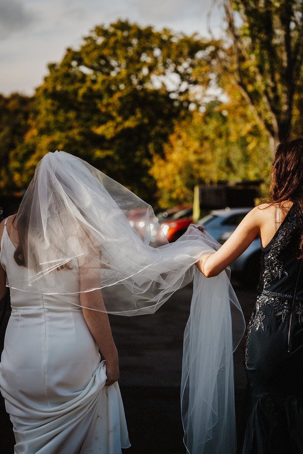 Dress Gown Bride Veil Crimple Garden Centre Wedding Andre Wheeley Photography