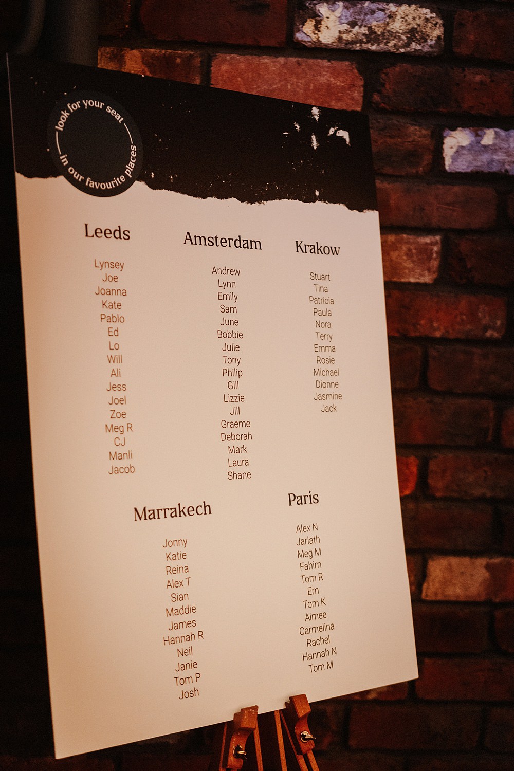 Table Plan Crimple Garden Centre Wedding Andre Wheeley Photography