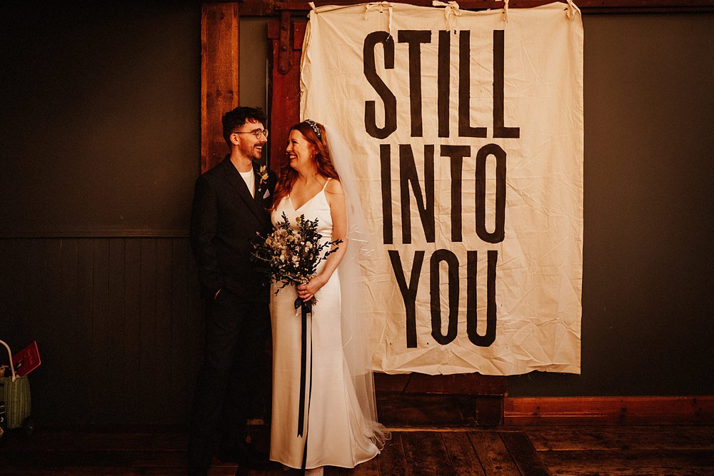 Crimple Garden Centre Wedding Andre Wheeley Photography Fabric Banner Sign