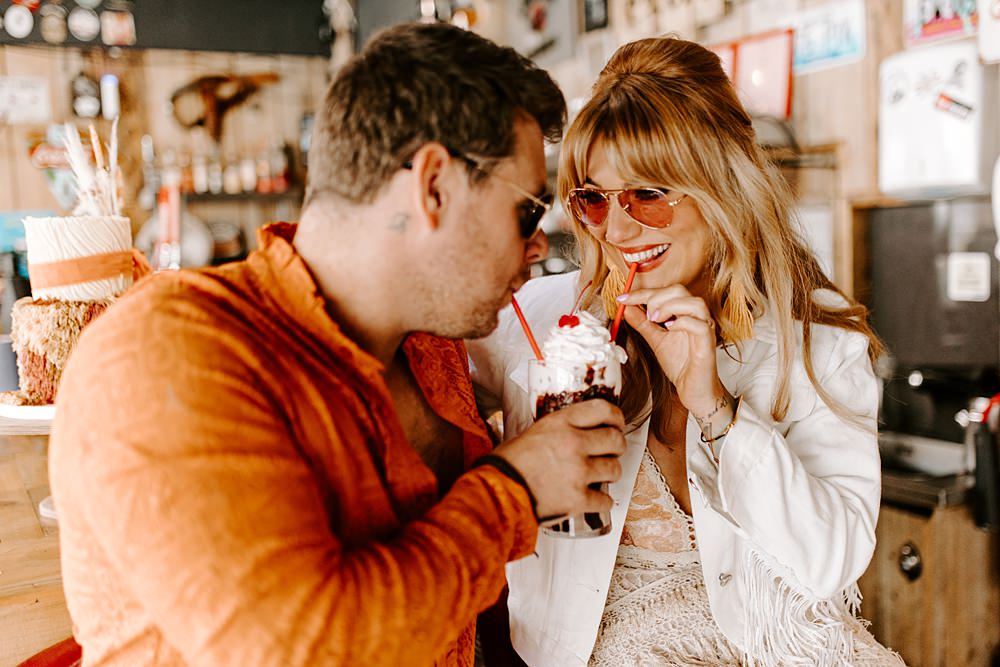 Milkshakes Daisy Jones Six Wedding Ideas Caroline Opacic Photography