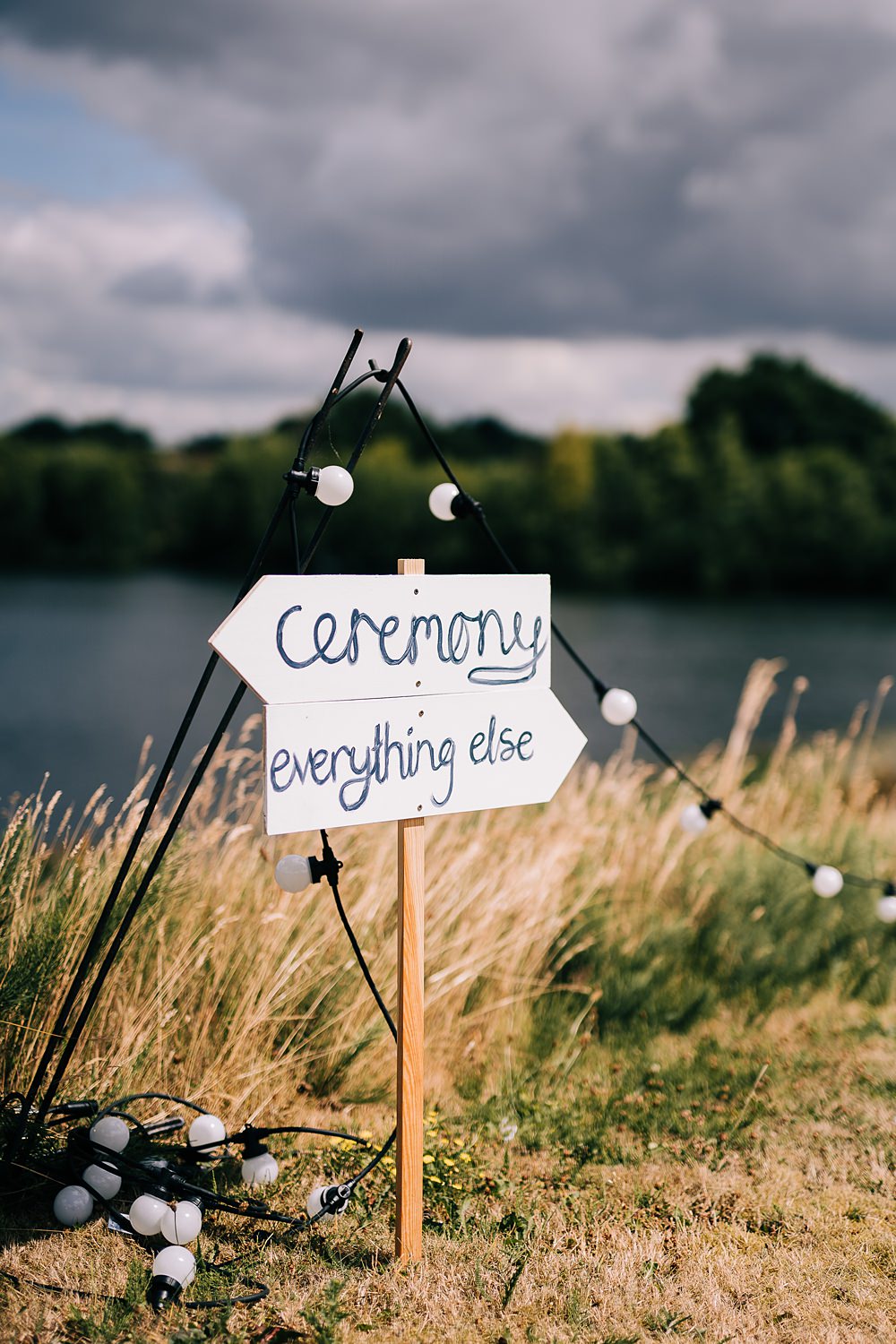 Direction Sign Delamere Events Wedding Clare Robinson Photography