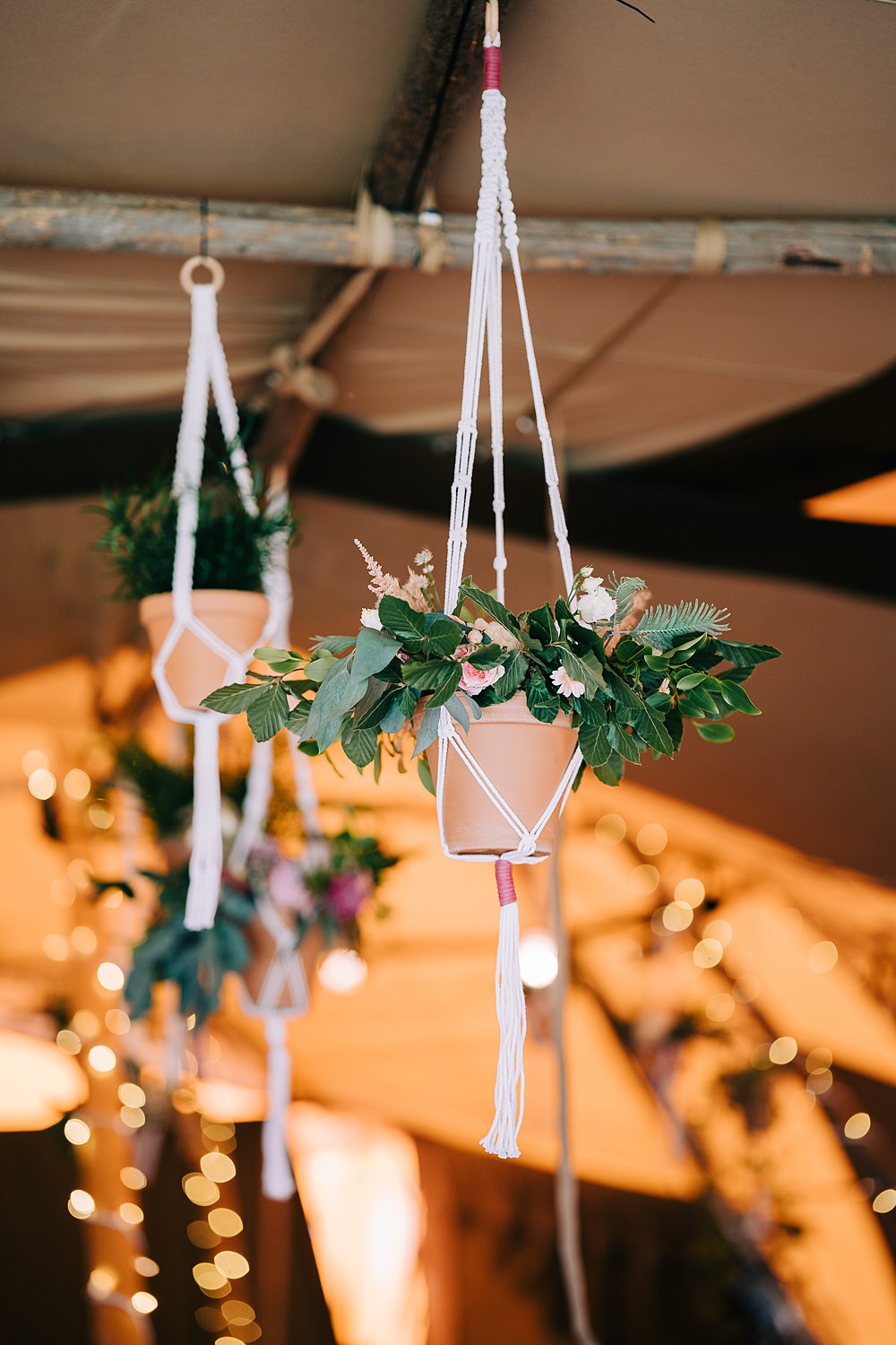 Tipi Rustic Decor Hanging Plants Delamere Events Wedding Clare Robinson Photography