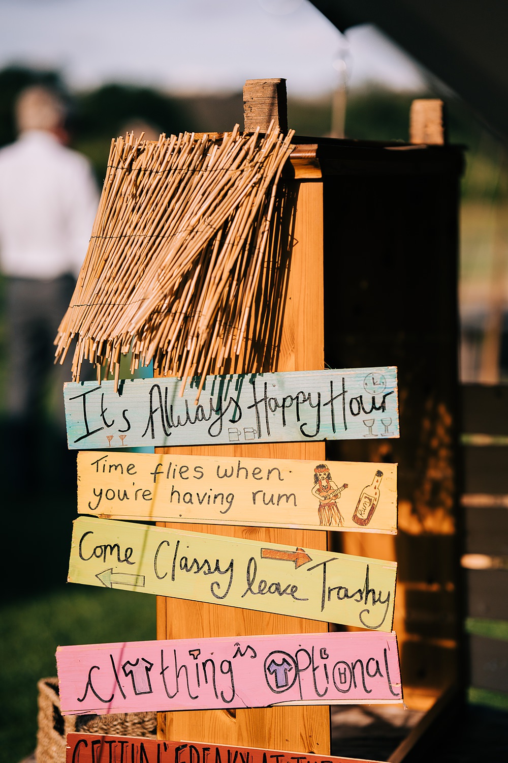 Drinks Sign Delamere Events Wedding Clare Robinson Photography