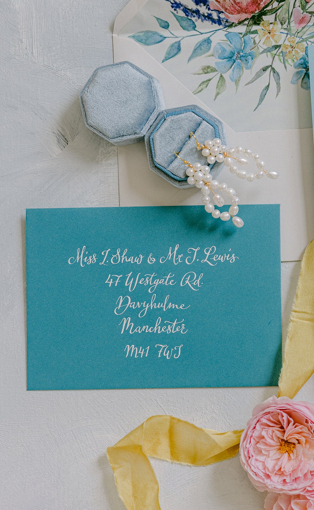 Flixton House Wedding Karl Joane Photography Calligraphy Envelope Invite
