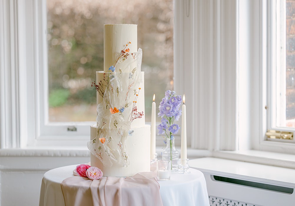 Flower Floral Cake Flixton House Wedding Karl Joane Photography