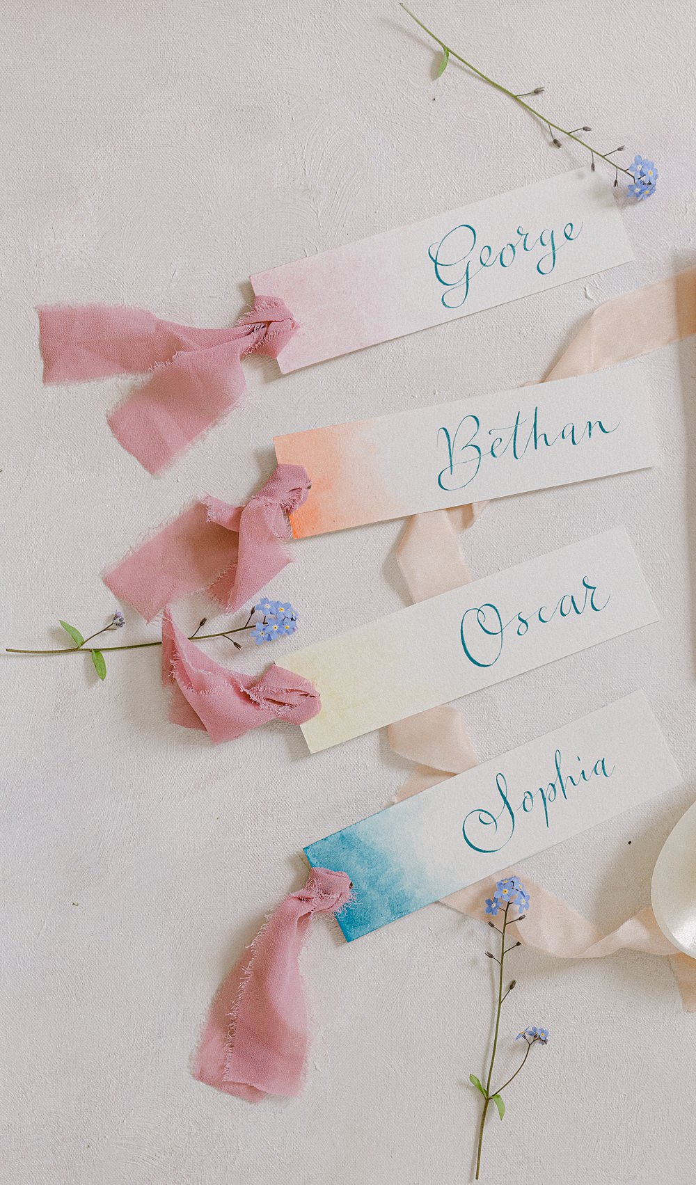 Place Name Cards Flixton House Wedding Karl Joane Photography