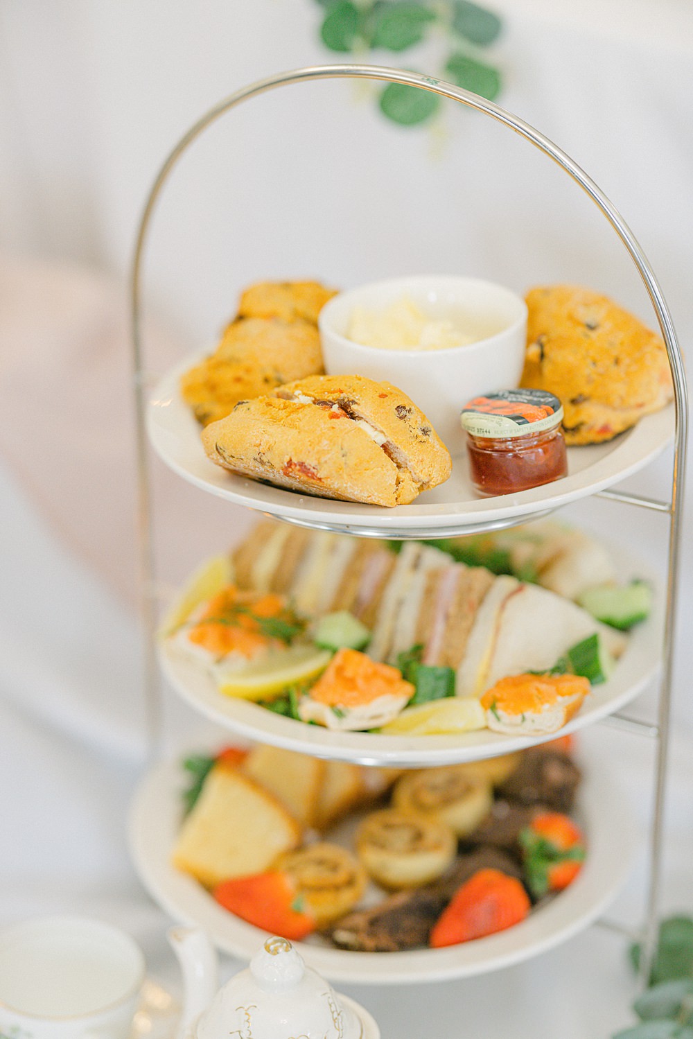 Afternoon Tea Flixton House Wedding Karl Joane Photography