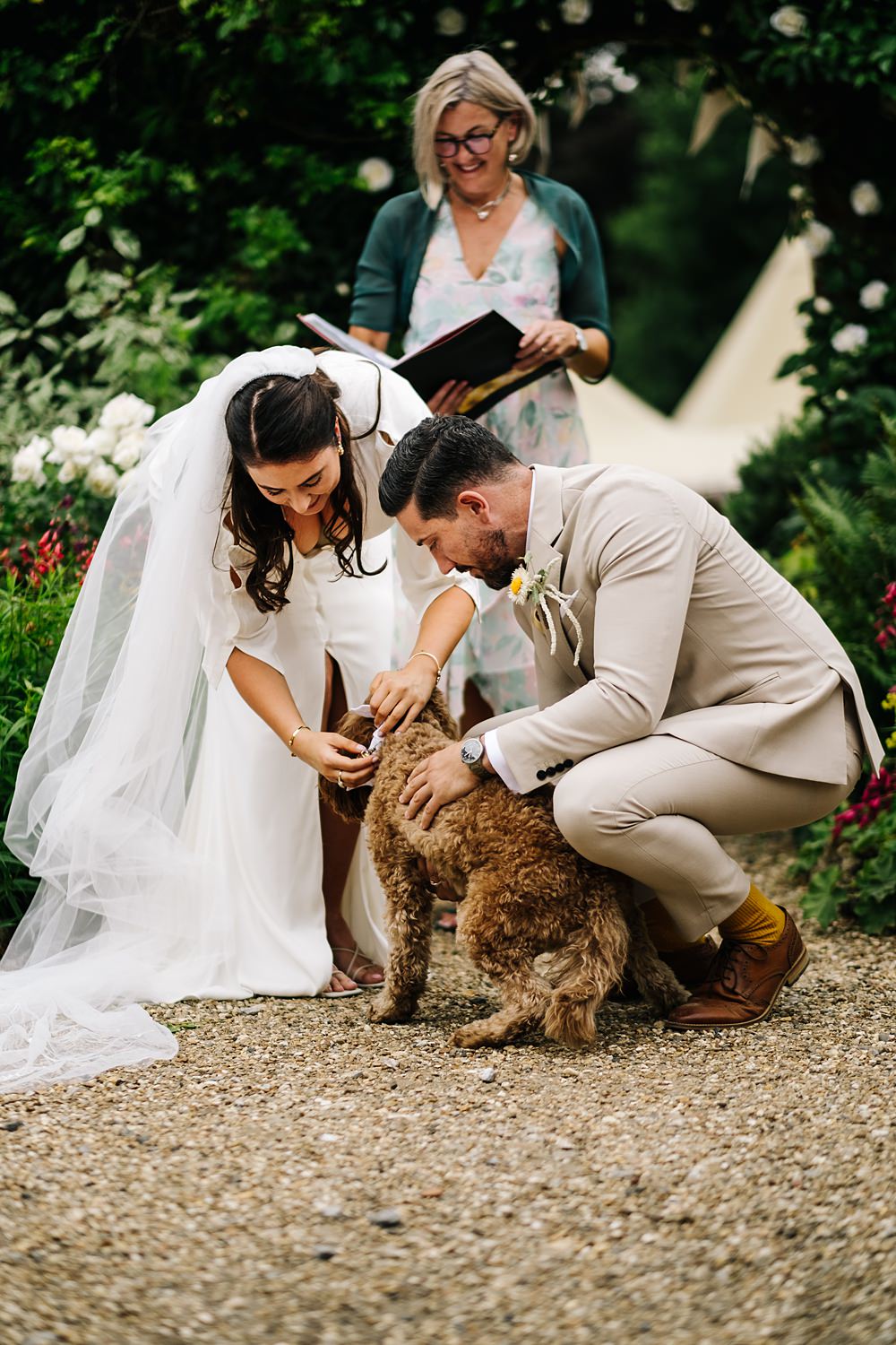 Dog Ring Bearer Green Yellow Wedding Kristian Leven Photography