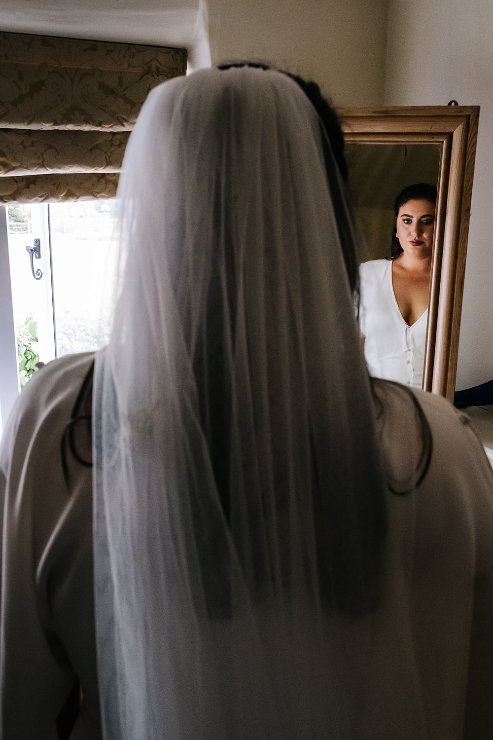 Bride Veil Green Yellow Wedding Kristian Leven Photography
