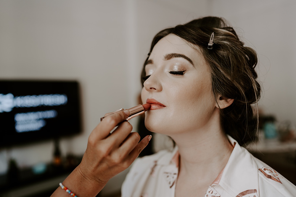 Bride Dewy Makeup Heist Bank Wedding Gina Fernandes Photography