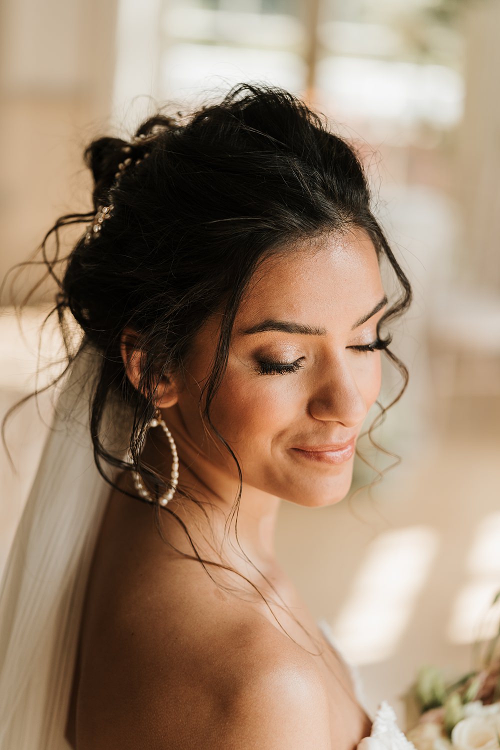 Bride Makeup Natural Hodsock Priory Wedding Gabrielas Photography and Film