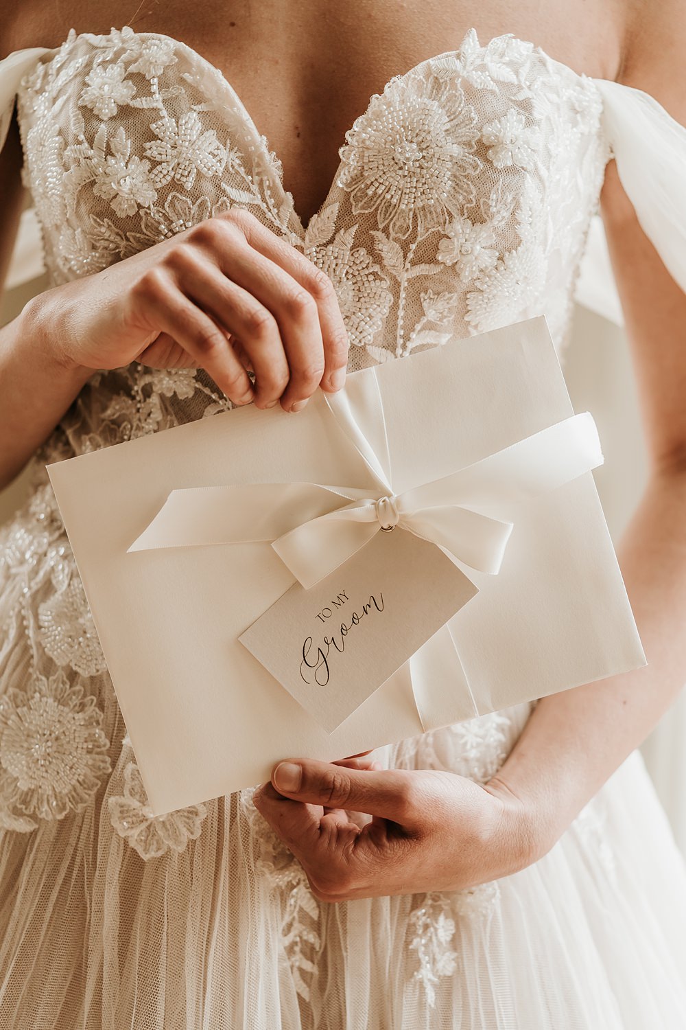Groom Card Gift Hodsock Priory Wedding Gabrielas Photography and Film