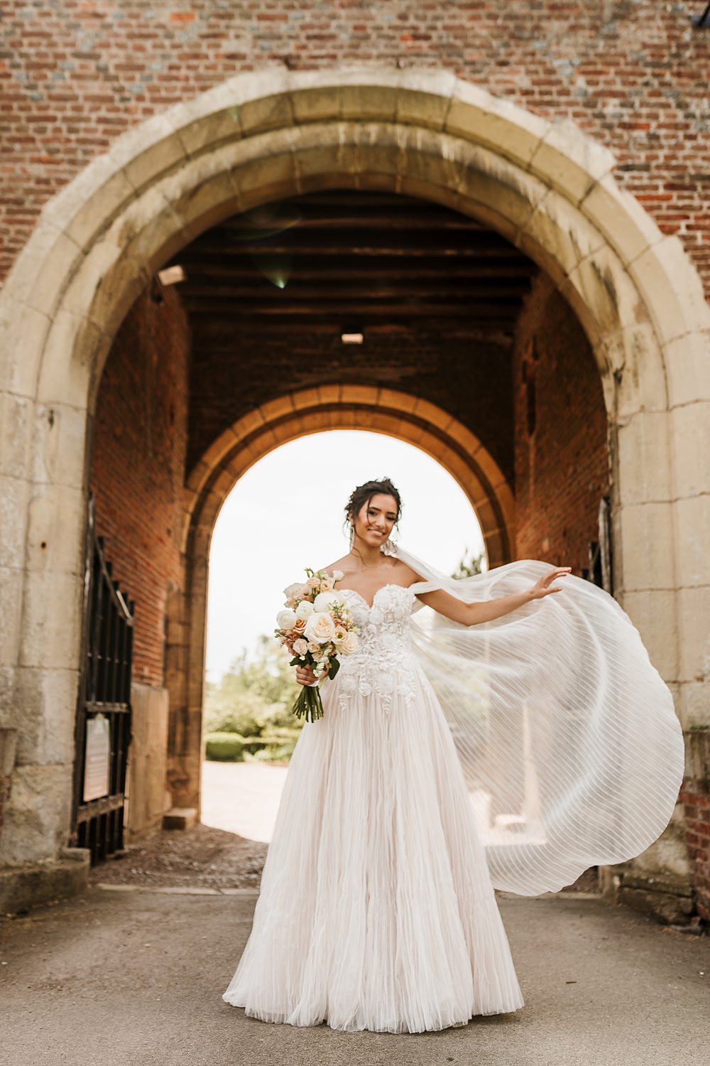 Veil Bride Hodsock Priory Wedding Gabrielas Photography and Film